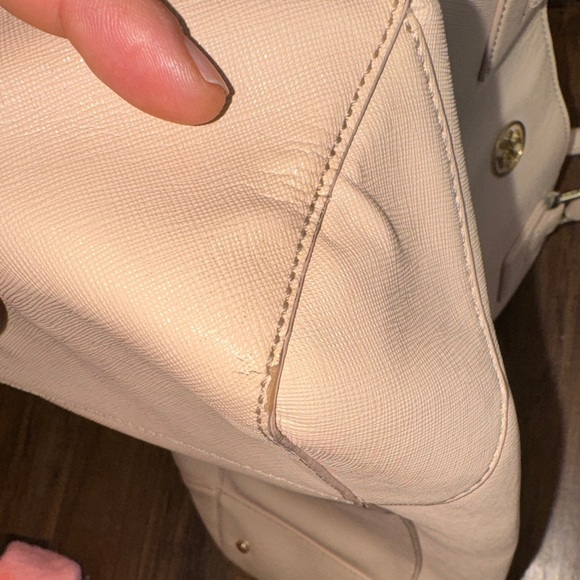 Tory Burch Beige Leather Tote - Picture 8 of 15